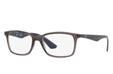 Image of Ray-Ban RX7047 Eyeglass Frames 5848-56 - Transparent Grey Frame