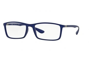 Image of Ray-Ban RX7048 Bifocal Prescription Eyeglasses 5439-53 - Matte Blue Frame