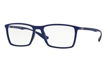 Image of Ray-Ban RX7049F Bifocal Prescription Eyeglasses 5439-56 - Matte Blue Frame