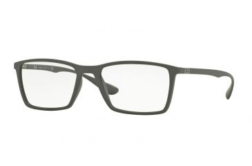 Image of Ray-Ban RX7049F Bifocal Prescription Eyeglasses 5521-56 - Matte Grey Frame