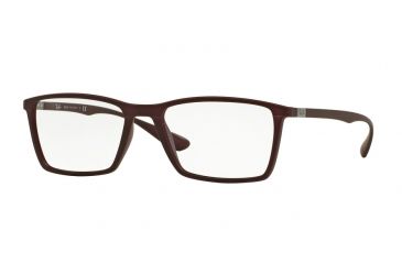 Image of Ray-Ban RX7049F Bifocal Prescription Eyeglasses 5523-56 - Matte Dark Violet Frame