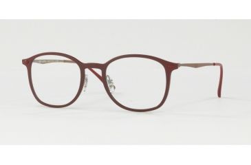 Image of Ray-Ban RX7051 Single Vision Prescription Eyeglasses 5689-49 - Matte Bordo' Frame