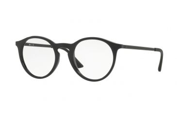 Image of Ray-Ban RX7132 Single Vision Prescription Eyeglasses 2000-48 - Shiny Black Frame