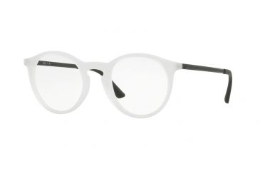 Image of Ray-Ban RX7132 Single Vision Prescription Eyeglasses, 48mm, Rubber Trasparent, RX7132-5781-48-SV