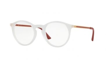 Image of Ray-Ban RX7132 Single Vision Prescription Eyeglasses 5783-50 - Rubber Trasparent Frame