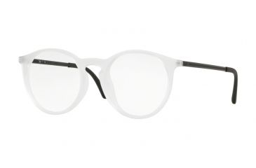 Image of Ray-Ban RX7132F Progressive Prescription Eyeglasses 5781-52 - Rubber Trasparent Frame