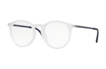 Image of Ray-Ban RX7132F Progressive Prescription Eyeglasses 5782-52 - Rubber Trasparent Frame