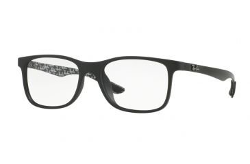 Image of Ray-Ban RX8903F Single Vision Prescription Eyeglasses 5263-55 - Matte Black Frame