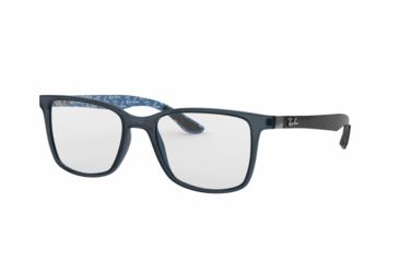 Image of Ray-Ban RX8905 Eyeglass Frames 5844-53 - Trasparent Blue Frame