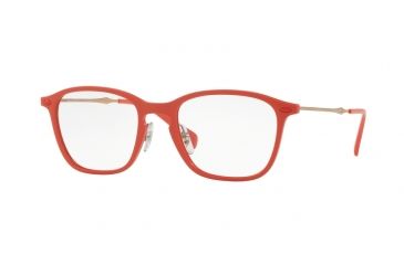Image of Ray-Ban RX8955 Bifocal Prescription Eyeglasses 5758-51 - Light Red Graphene Frame