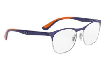 Image of Ray-Ban RY1054 Eyeglass Frames 4073-47 - Silver On Top Matte Blue Frame