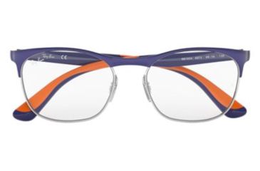 Image of Ray-Ban RY1054 Eyeglass Frames 4073-47 - Silver On Top Matte Blue Frame
