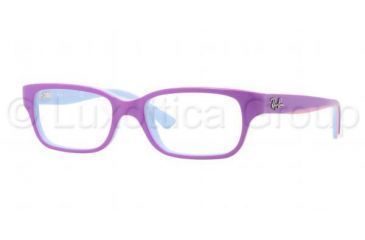 Image of Ray-Ban RY1527 Eyeglass Frames 3576-4515 - Top Violet / Azure / Gray Frame, Demo Lens Lenses