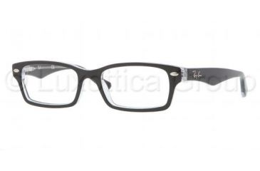 Image of Ray-Ban RY1530 Eyeglass Frames 3529-4816 - Top Black On Transparent Frame