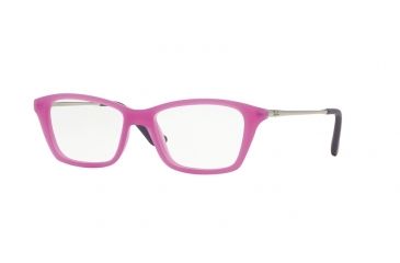 Image of Ray-Ban RY1540 Progressive Prescription Eyeglasses 3620-46 - Violet Fluo Trasparent Rubber Frame