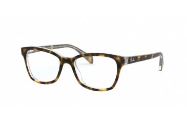 Image of Ray-Ban RY1591 Bifocal Prescription Eyeglasses, 46mm, Top Havana On Trasparent, RY1591-3805-46-BI