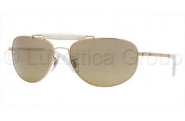 Image of Ray-Ban Bifocal Sunglasses RB3423 with Lined Bi-Focal Rx Prescription Lenses RB3423-001-3K-6317 - Lens Diameter: 63 mm, Frame Color: Arista Crystal Brown