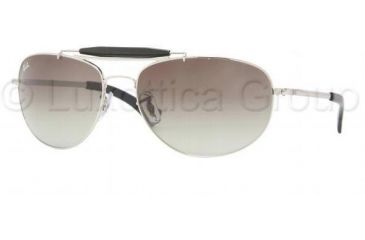 Image of Ray-Ban Bifocal Sunglasses RB3423 with Lined Bi-Focal Rx Prescription Lenses RB3423-003-32-6017 - Lens Diameter: 60 mm, Frame Color: Silver