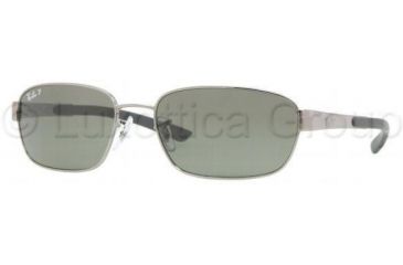 Image of Ray-Ban Sunglasses RB3430 004/58-5918 - Gunmetal Crystal Green Polarized