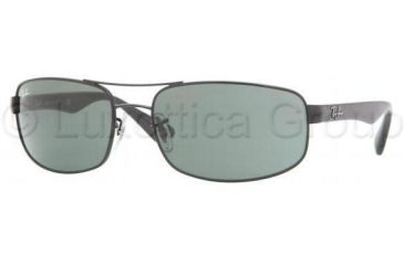 Image of Ray-Ban Bifocal Sunglasses RB3445 with Lined Bi-Focal Rx Prescription Lenses RB3445-002-6417 - Frame Color: Black, Lens Diameter: 64 mm