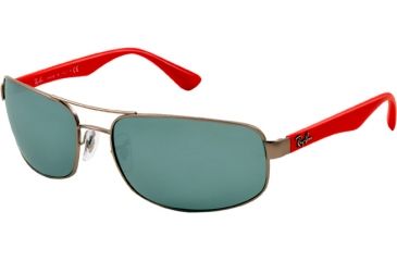 Image of Ray-Ban Bifocal Sunglasses RB3445 with Lined Bi-Focal Rx Prescription Lenses RB3445-005-40-6117 - Lens Diameter 61 mm, Frame Color Matte Silver