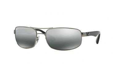 Image of Ray-Ban Bifocal Sunglasses RB3445 with Lined Bi-Focal Rx Prescription Lenses RB3445-005-K3-64 - Lens Diameter 64 mm, Frame Color Matte Grey