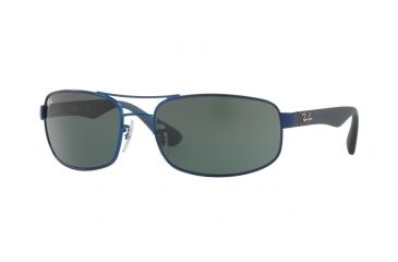 Image of Ray-Ban Bifocal Sunglasses RB3445 with Lined Bi-Focal Rx Prescription Lenses RB3445-027-71-61 - Lens Diameter 61 mm, Frame Color Matte Blue