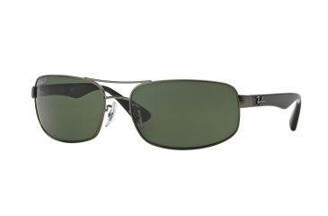 Image of Ray-Ban Bifocal Sunglasses RB3445 with Lined Bi-Focal Rx Prescription Lenses RB3445-029-58-61 - Lens Diameter 61 mm, Frame Color Matte Gunmetal