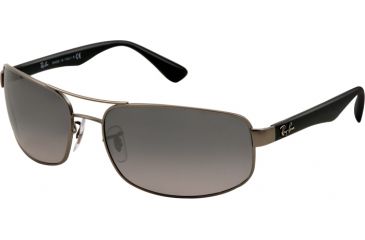 Image of Ray-Ban Bifocal Sunglasses RB3445 with Lined Bi-Focal Rx Prescription Lenses RB3445-029-71-6117 - Lens Diameter 61 mm, Frame Color Matte Gunmetal