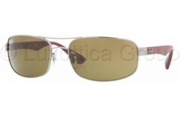 Image of Ray-Ban Bifocal Sunglasses RB3445 with Lined Bi-Focal Rx Prescription Lenses RB3445-106-6117 - Lens Diameter: 61 mm, Frame Color: Gunmetal