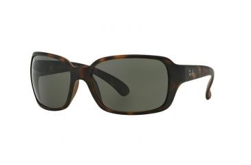 Image of RayBan Highstreet RB4068 Sunglasses with No Line Progressive Rx Prescription Lenses RB4068-894-58-60 - Lens Diameter 60 mm, Frame Color Matte Havana