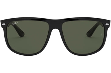Image of Ray-Ban Sunglasses RB4147 601/58-6000 - Black Frame, Crystal Green Lenses