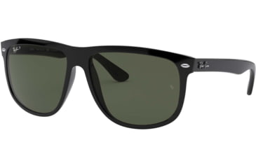 Image of Ray-Ban Sunglasses RB4147 601/58-6000 - Black Frame, Crystal Green Lenses