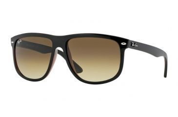Image of Ray-Ban Sunglasses RB4147 609585-56 - Top Black On Brown Frame, Brown Gradient Dark Brown Lenses