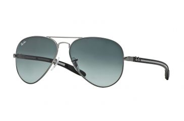 Image of Ray-Ban RB8307 Progressive Prescription Sunglasses RB8307-029-71-58 - Lens Diameter 58 mm, Frame Color Matte Gunmetal