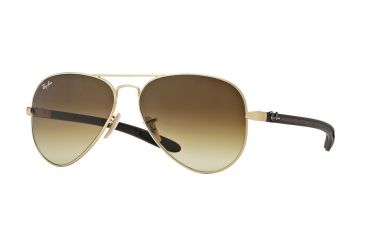 Image of Ray-Ban RB8307 Progressive Prescription Sunglasses RB8307-112-85-58 - Lens Diameter 58 mm, Frame Color Matte Gold