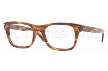 Image of Ray-Ban RX5227 Progressive Prescription Eyeglasses 2144-5220 - Striped Havana 