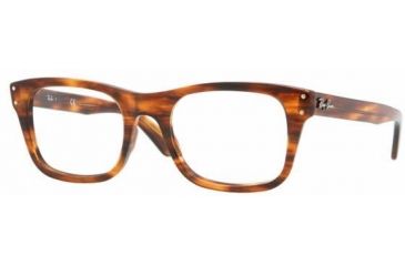 Image of Ray-Ban RX5227 Progressive Prescription Eyeglasses 2144-5200 - Striped Havana Frame