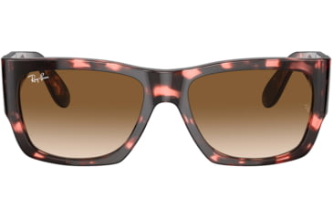 Image of Ray-Ban Wayfarer Nomad RB2187 Sunglasses, Brown Gradient Lenses, Pink Havana, 54, RB2187-133451-54