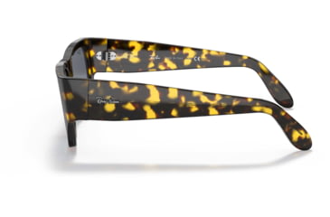 Image of Ray-Ban Wayfarer Nomad RB2187 Sunglasses, Light Blue Gradient Grey Lenses, Yellow Havana, 54, RB2187-133286-54