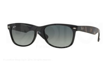 Image of Ray-Ban Wayfarer RB2132 Sunglasses 617771-55 - Black Frame, Grey Gradient Dark Grey Lenses