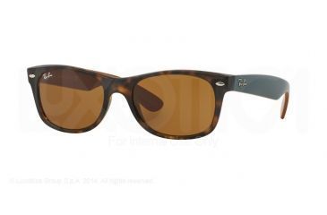 Image of Ray-Ban Wayfarer RB2132 Sunglasses 6179-52 - Matte Havana Frame, Brown Lenses