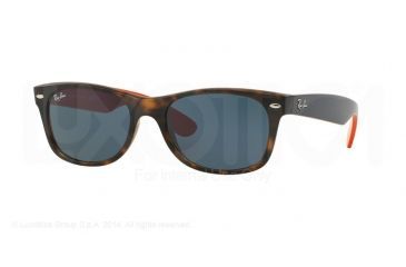 Image of Ray-Ban Wayfarer RB2132 Sunglasses 6180R5-52 - Matte Havana Frame, Grey Lenses