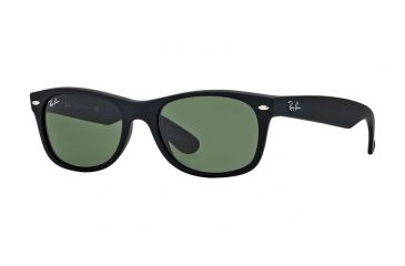 Image of Ray-Ban New Wayfarer Bifocal Sunglasses RB2132 with Lined Bi-Focal Rx Prescription Lenses RB2132-622-58 - Lens Diameter 58 mm, Frame Color Black Rubber