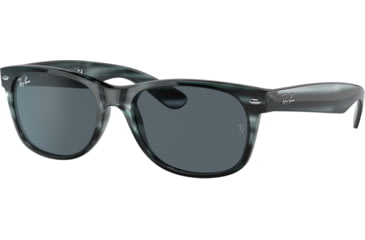 Image of Ray-Ban Wayfarer RB2132 Sunglasses, Striped Blue Havana, 52, RB2132-6432R5-52