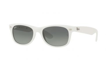 Image of Ray-Ban Wayfarer RB2132 Sunglasses 671/71-52 - White Frame, Gradient Grey Lenses