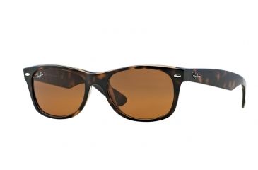 Image of Ray-Ban Wayfarer RB2132 Sunglasses 710-58 - Light Havana Frame, Crystal Brown Lenses