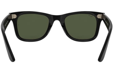 Image of Ray-Ban WAYFARER RB4340 Sunglasses 601-50 - Black Frame, Green Lenses