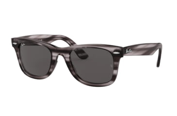Image of Ray-Ban WAYFARER RB4340 Sunglasses, 6430B1-50, Dark Grey Lenses, RB4340-6430B1-50