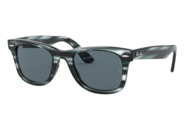 Image of Ray-Ban WAYFARER RB4340 Sunglasses 6432R5-50 - , Blue Lenses